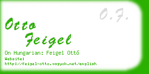 otto feigel business card
